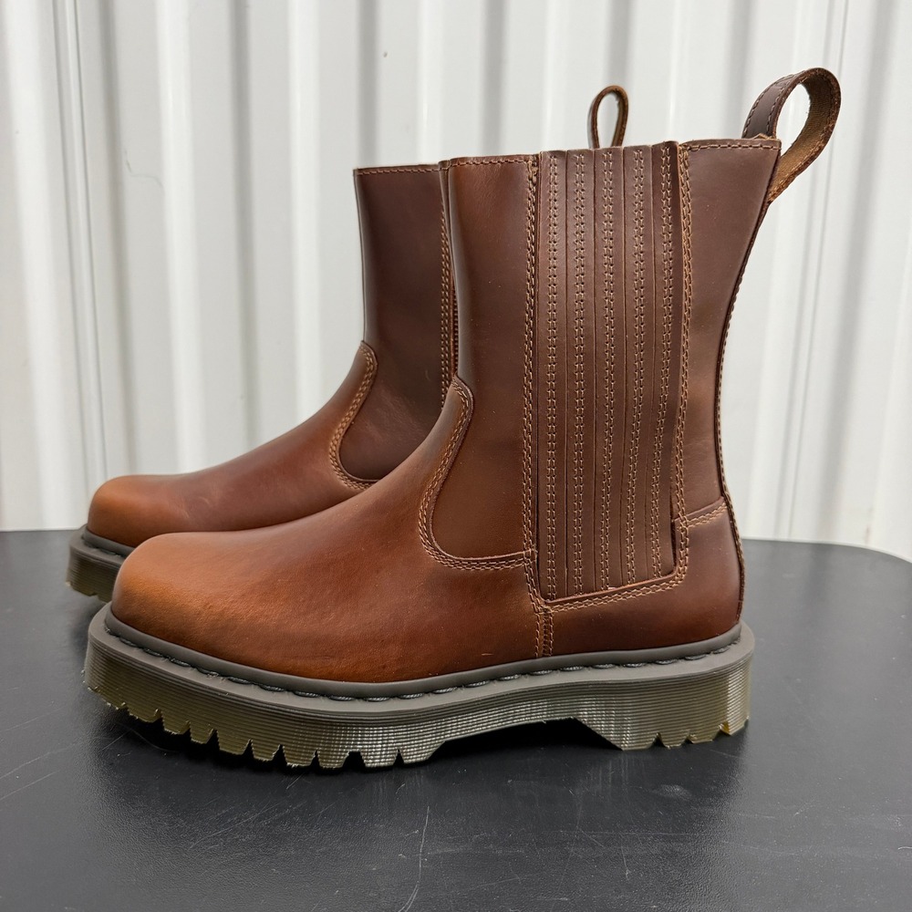 Dr. Martens Boots Womens 9 Amaayah Lo Butterscotch Square Toe Bex Platform EUC